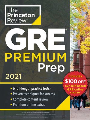 cover image of Princeton Review GRE Premium Prep, 2021